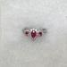  NEW 14k Red Diamond with Ruby’s WG Ring